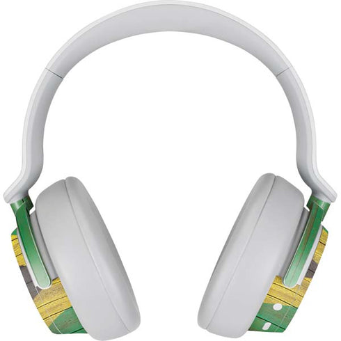 Jamaican Flag Dark Wood Surface Headphones Skin